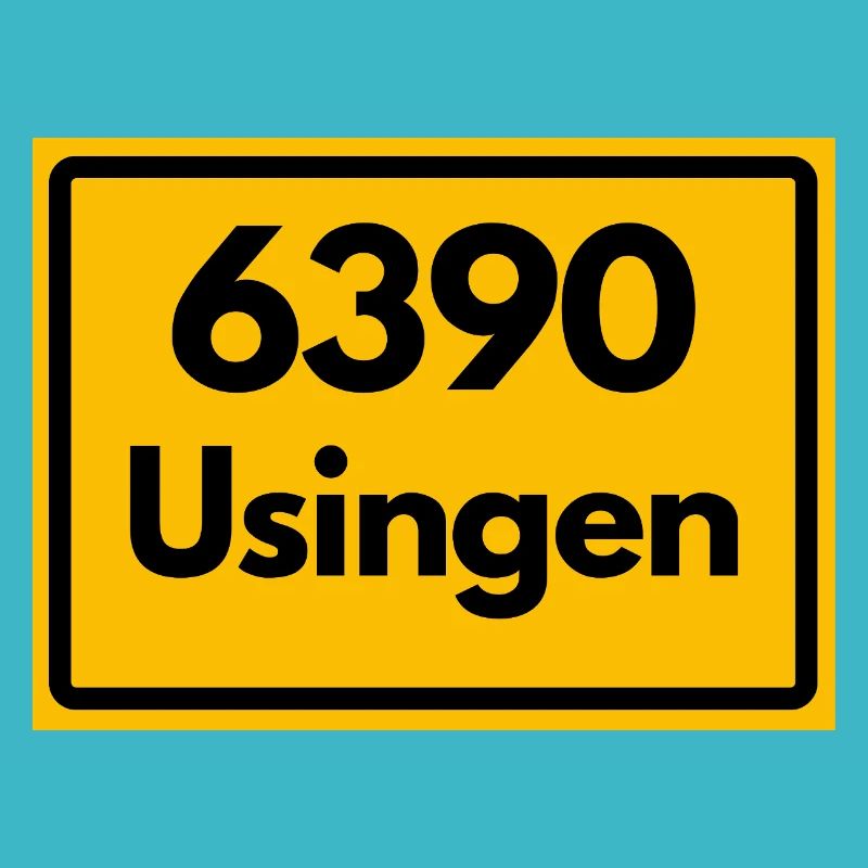ALTE POSTLEITZAHL PLZ RETRO 6390 USINGEN HEIMAT