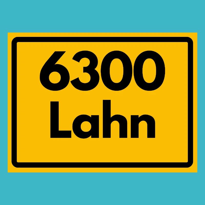 ALTE POSTLEITZAHL PLZ RETRO 6300 LAHN HEIMATSTOLZ 