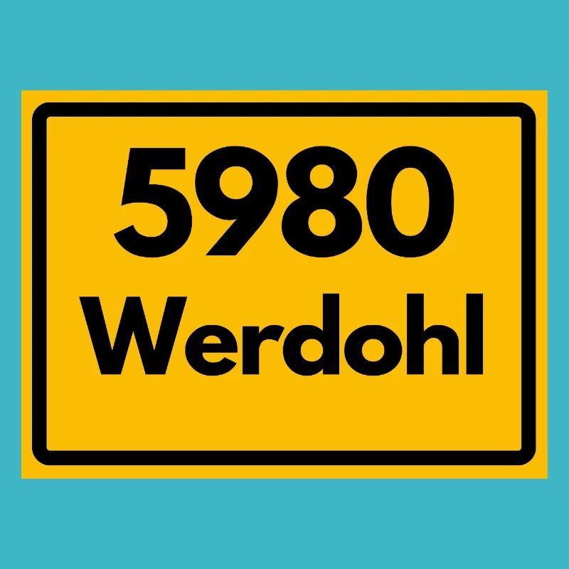 ANCIEN CODE POSTAL RÉTRO 5980 WERDOHL HEIMAT