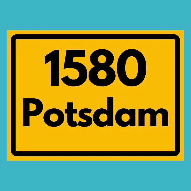 ANCIEN CODE POSTAL RÉTRO 1580 POTSDAM HEIMAT