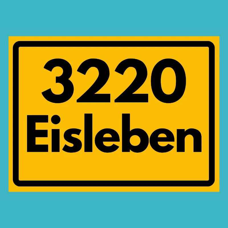 ALTE POSTLEITZAHL PLZ RETRO 3220 EISLEBEN HEIMAT