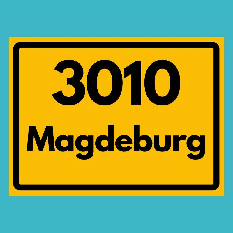 ALTE POSTLEITZAHL PLZ RETRO 3010 MAGDEBURG HEIMAT