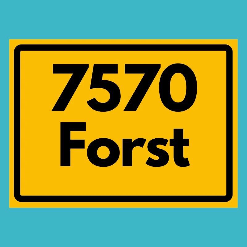 ANCIEN CODE POSTAL RETRO 7570 FORST
