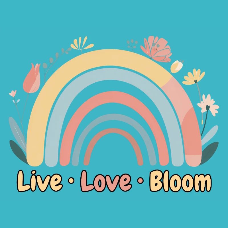 Pastel Floral Rainbow – Live Love Bloom