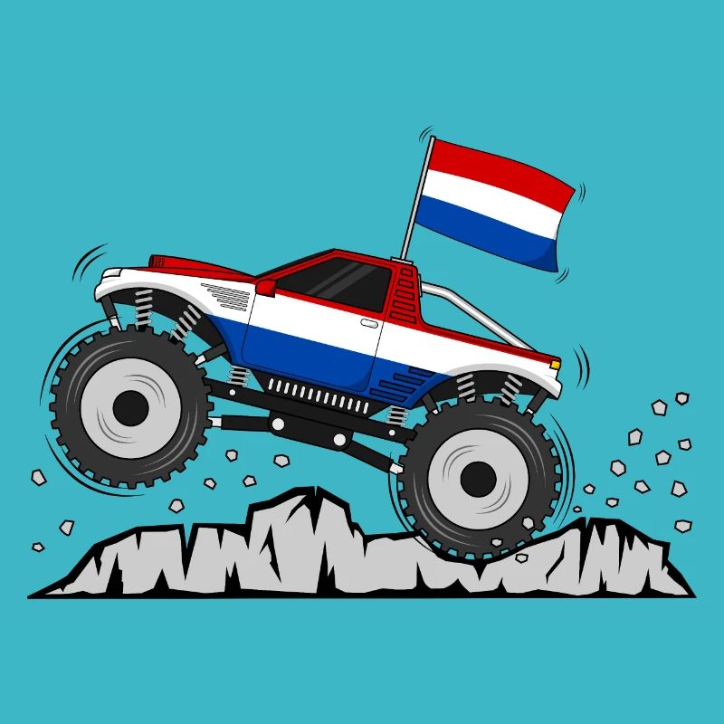 Monster Truck Holland Drapeau