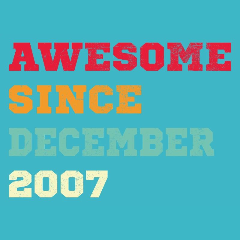 2007 December Vintage Birthday Gift