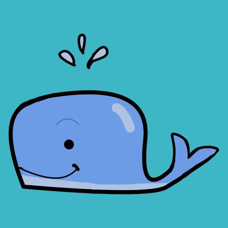 Niedlicher Blauwal