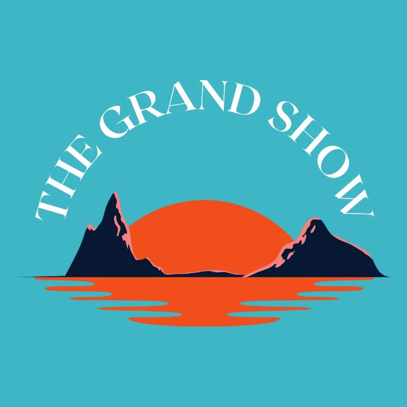Der große Show-Sonnenuntergangsrücken