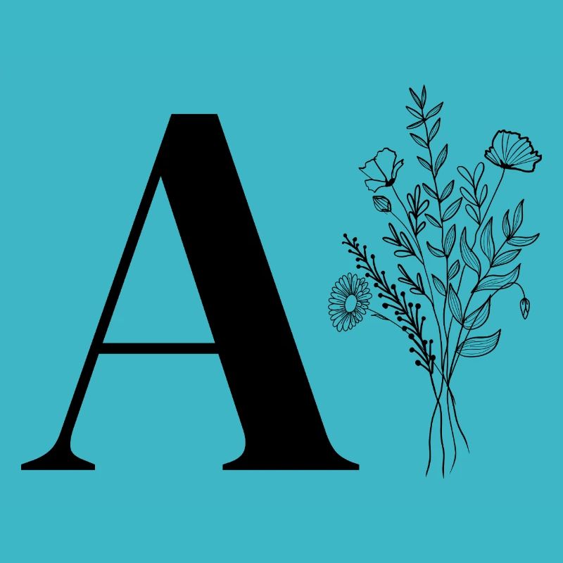 Lette a fleurs minimalistes