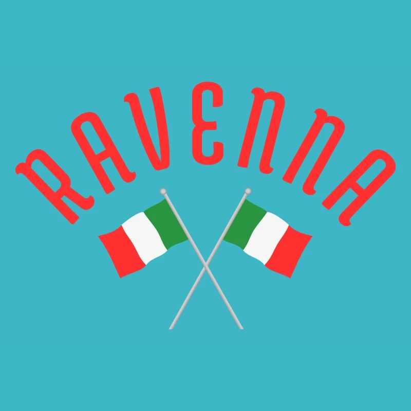Emblème des drapeaux italiens de Ravenna
