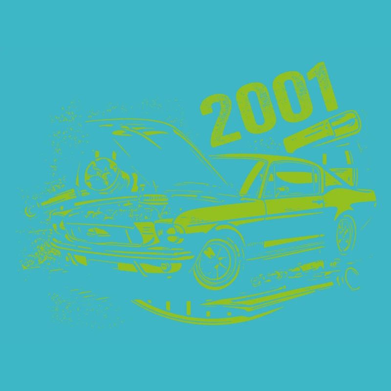 2001 Geburtstag Oldtimer Modell 2001 Vintage 2001