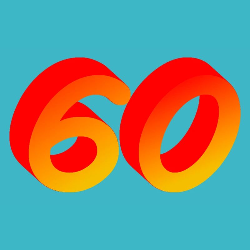 verschenken, 60 orange verlauf