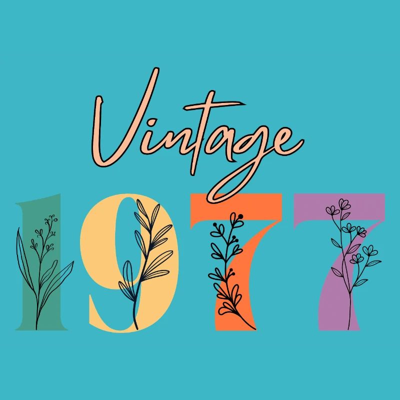 Vintage 1977 florale