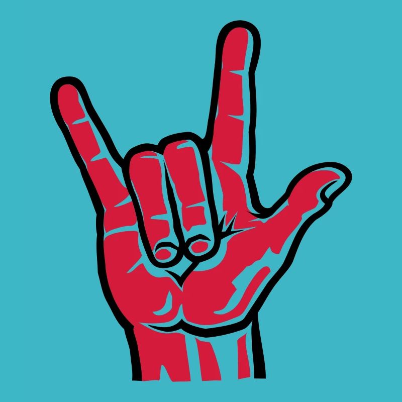 Devil Rock Hand - Pommesgabel (short) 2c