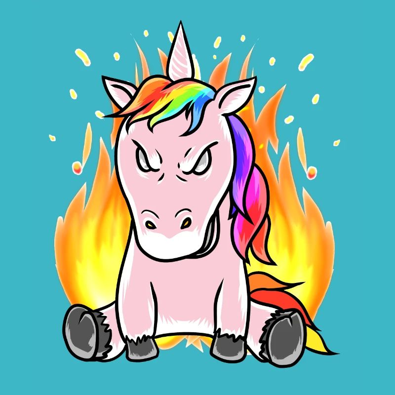 Unicorn Unicorns Horror Devil Demon Halloween