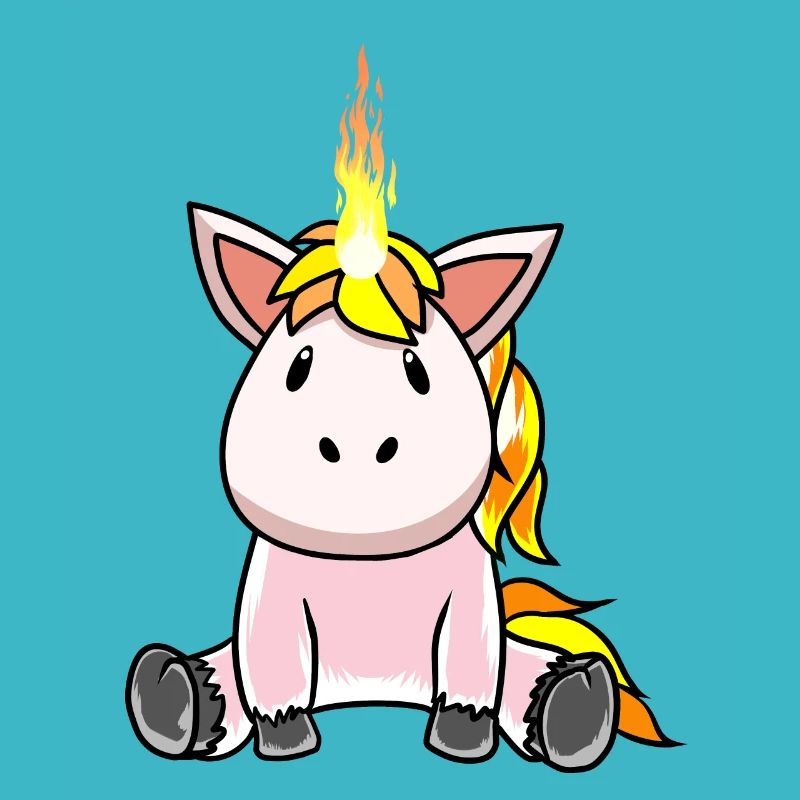 Feu feu feu chaleur licorne fantasy