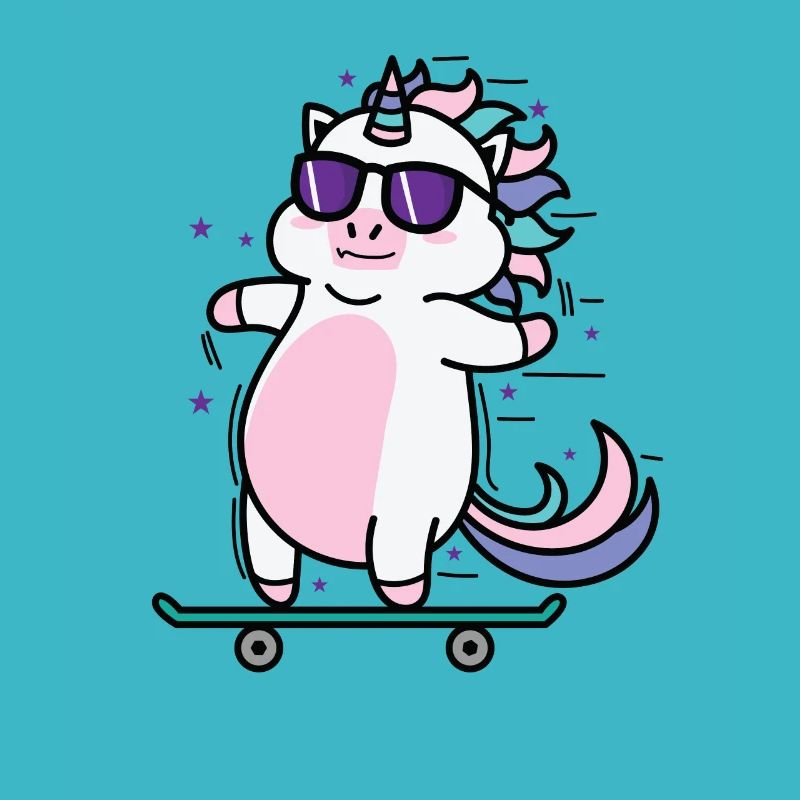 Unicorn Skating Mythical Creature Sport