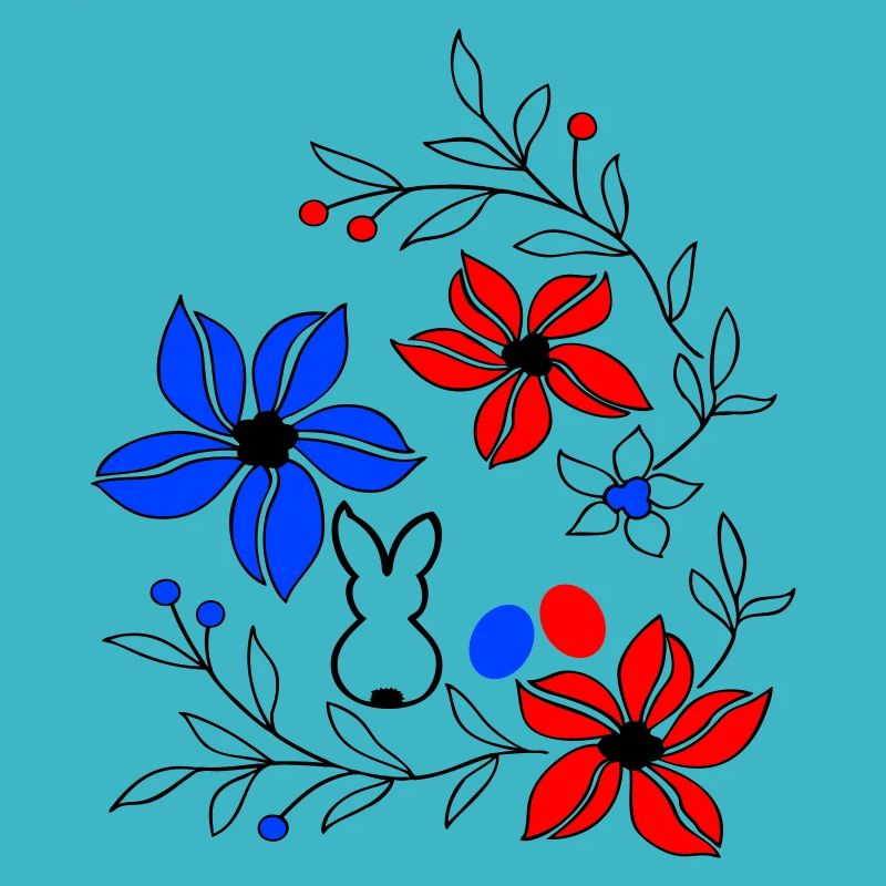 Easter, flower tendrils