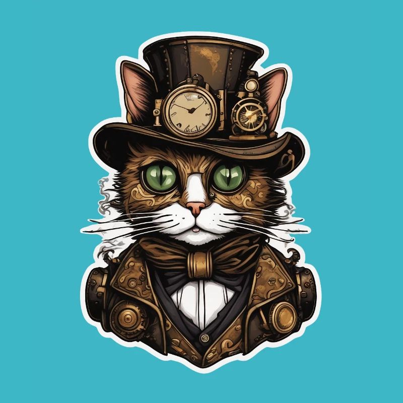 Steampunk Cat 01