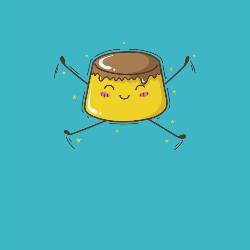 süßer Pudding Vanille Essen