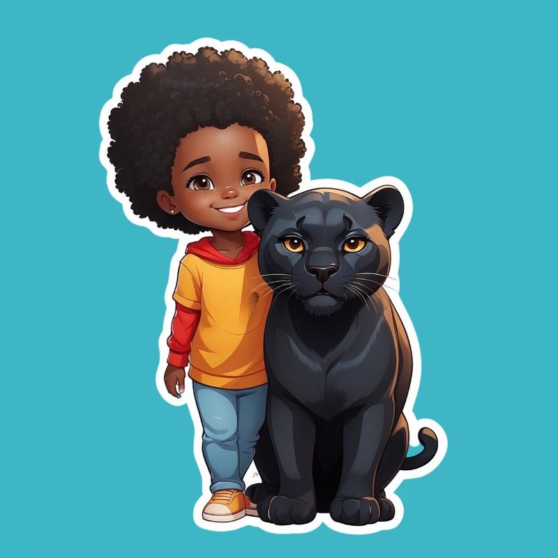 Kinderfreundliche Tierfreundschaft Illustration