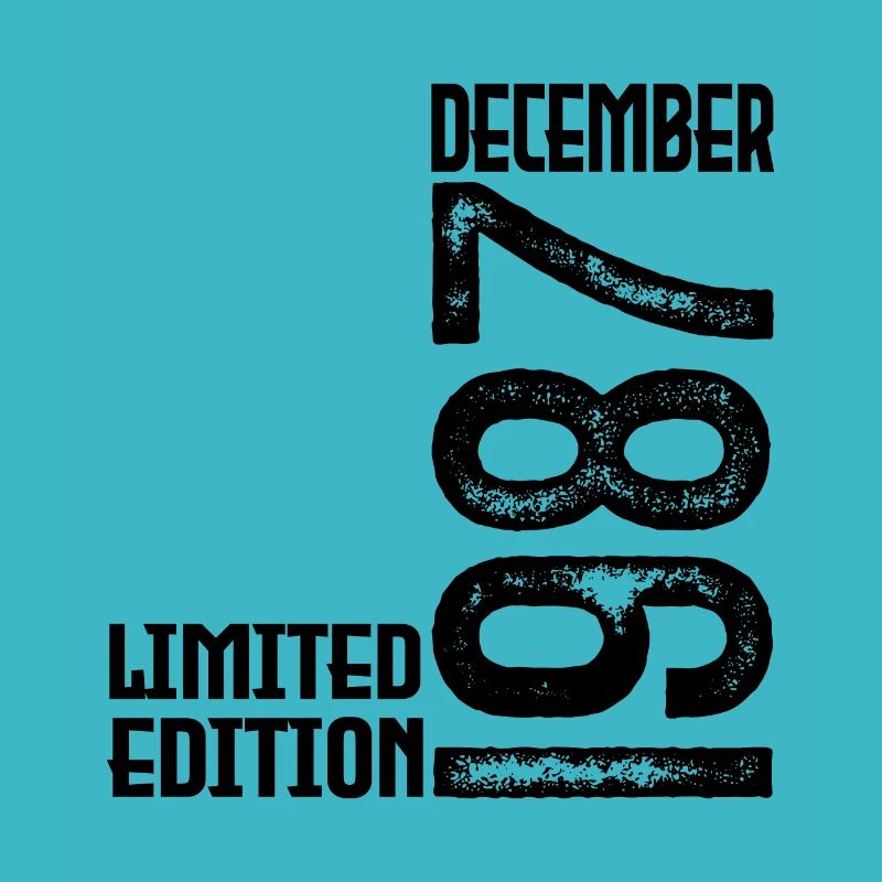 Cadeau Anniversaire Décembre 1987. Decembre 1987.