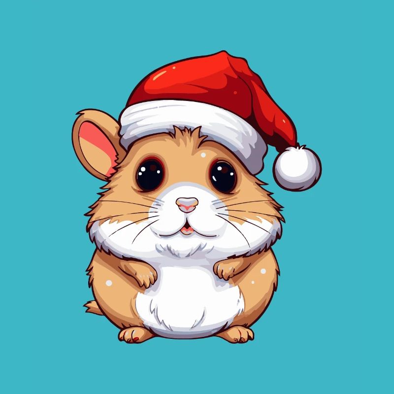 Hamster Weihnachten Tier Kopf