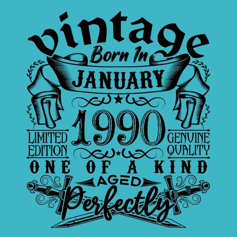 Anniversaire 1990 Janvier 1990 né en Janvier