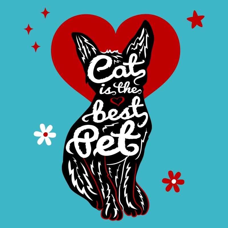 Cat with heart