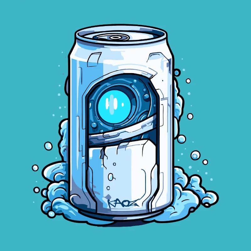 Robot Cyborg Canette de boisson
