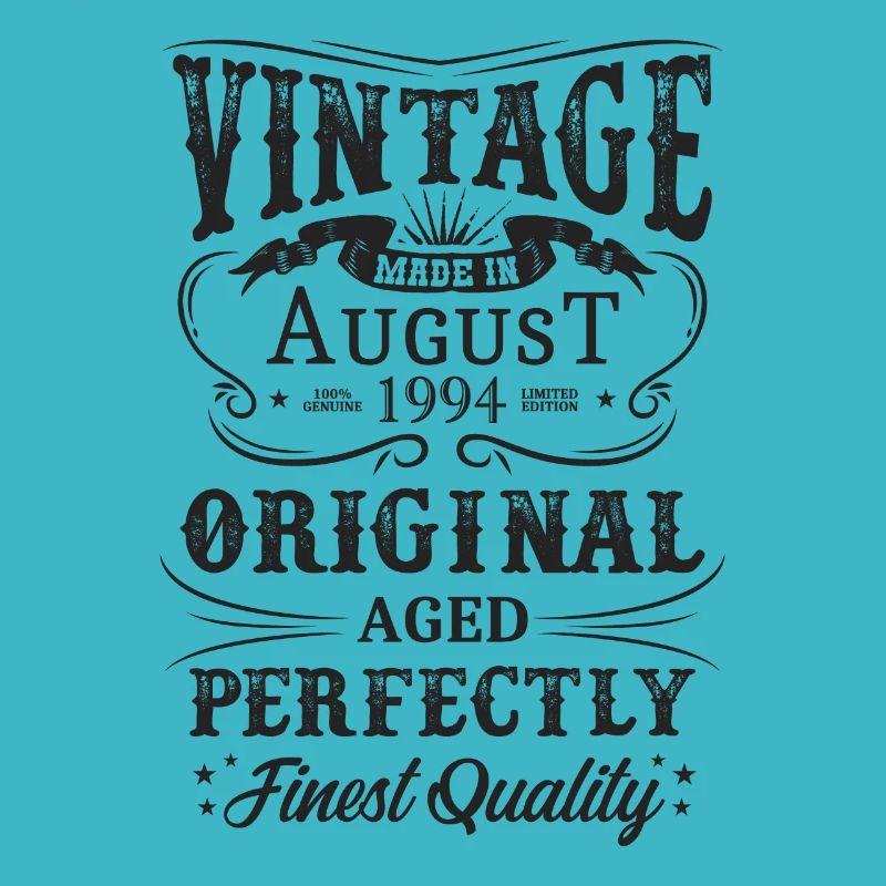 Vintage Made In 1994 Year Born August 1994