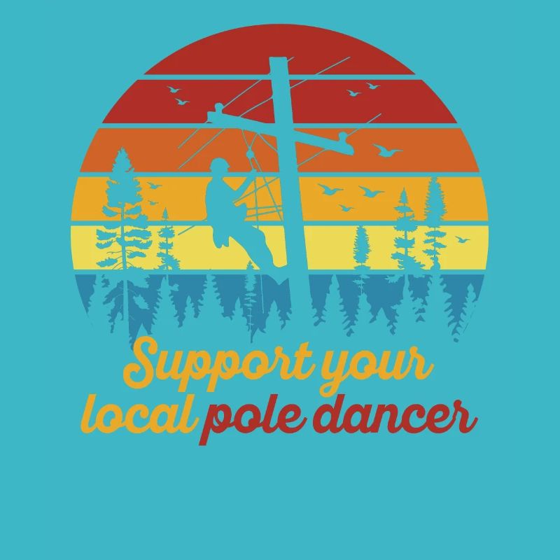 American Lineman Powerline Worker Design