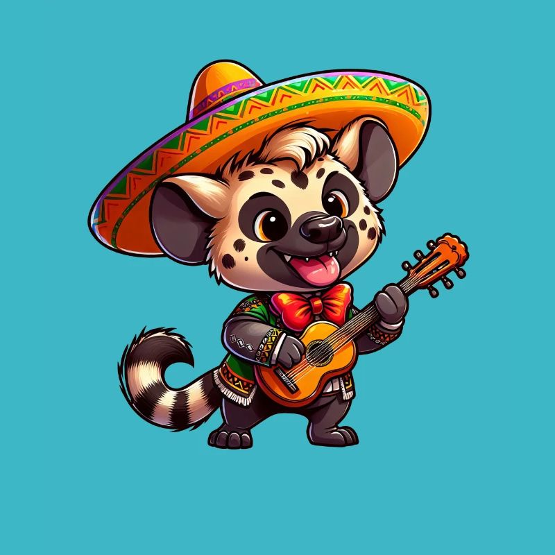 Cinco de Mayo Hyäne Giraffe Mariachi