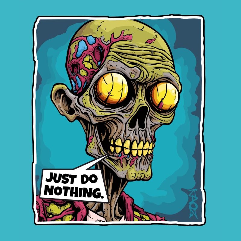Zombie Skull Skeleton: Do Nothing