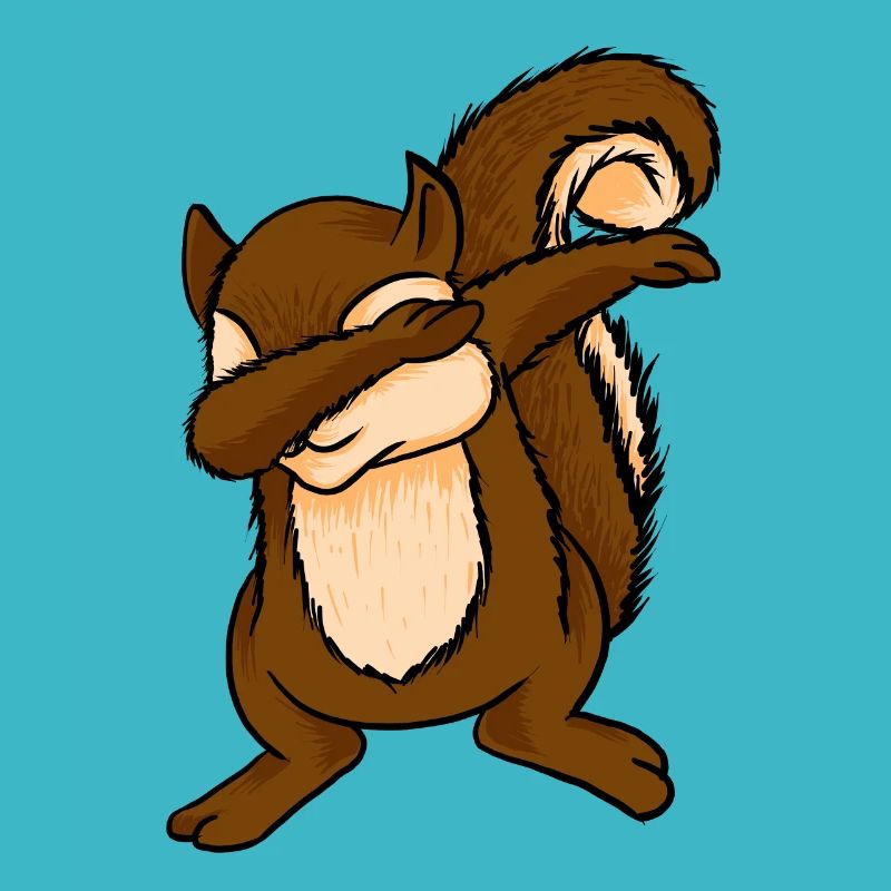 Dabbing Squirrel Funny Chipmunks Dab Animal Lover