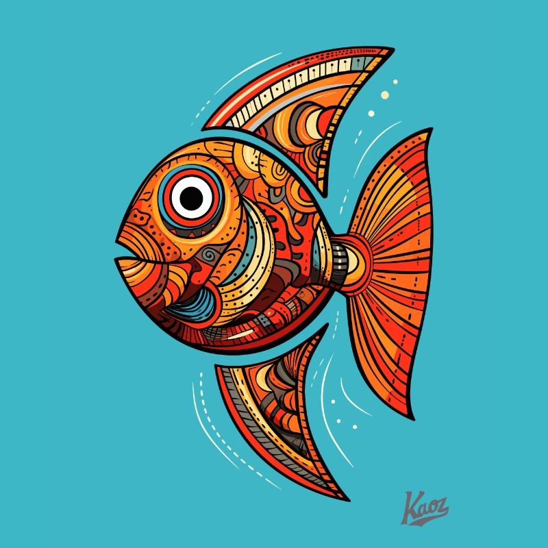 Gros, cool et drôle de poisson corail