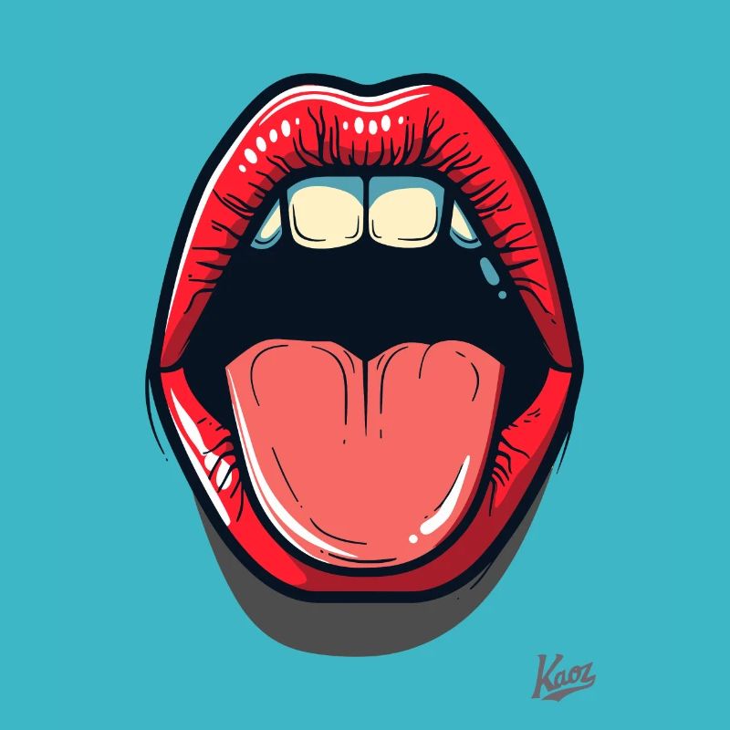 Bouche et langue : baisers et bisous