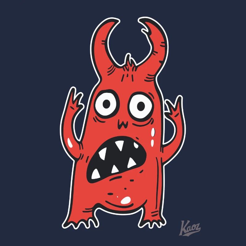 doux cri du petit monstre drôle