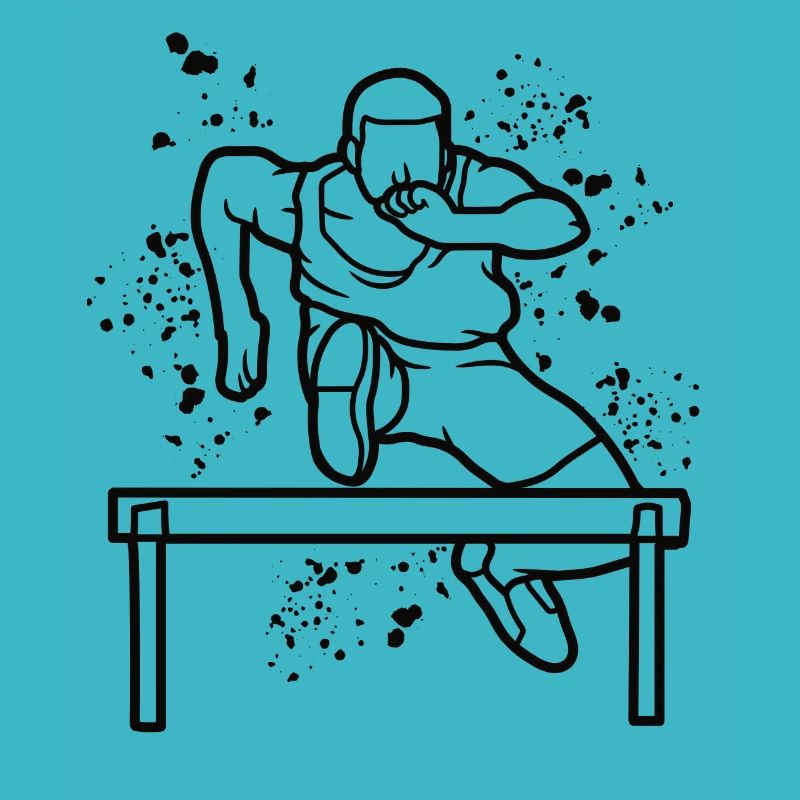 Hurdle Run Obstacle Course Kids Hurdle Run