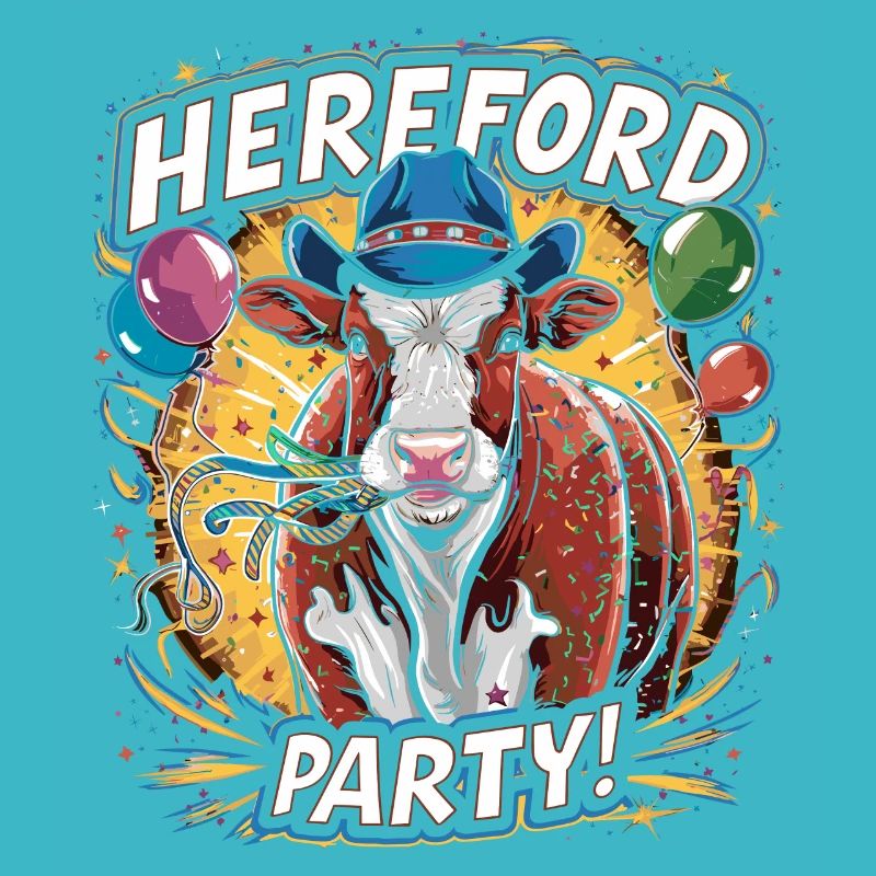 Kuh-Party mit Herefords