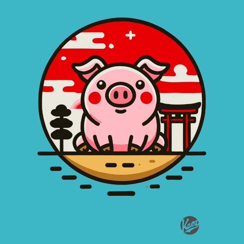 Ein Schwein in Japan