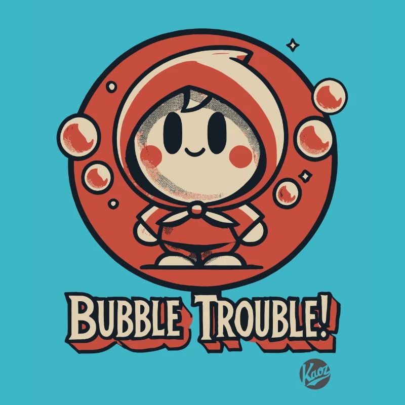 Pas de créature Kawaii mignonne bulle de savon bulle