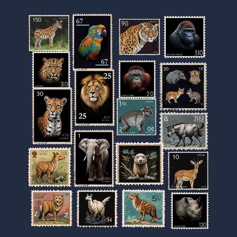 Briefmarken Tiere der Welt