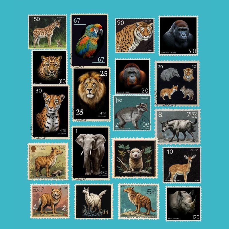 Briefmarken Tiere der Welt