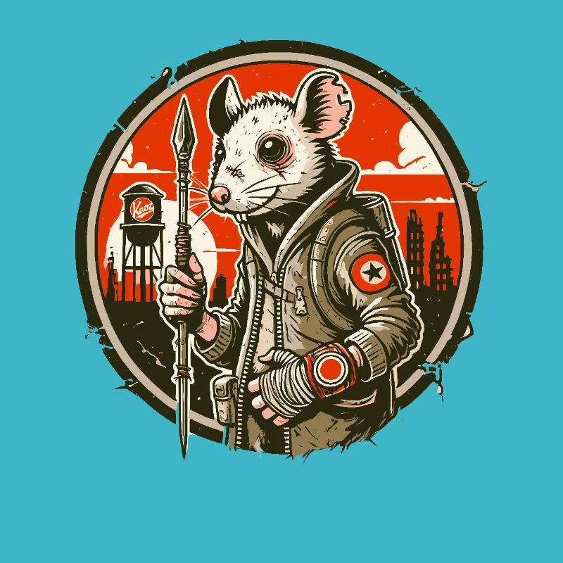 Rat de l’Apocalypse dans le Désert Apocalyptique