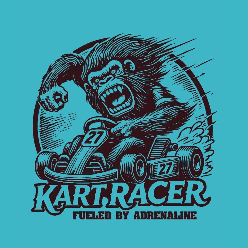 Kart racer driven by adrenaline