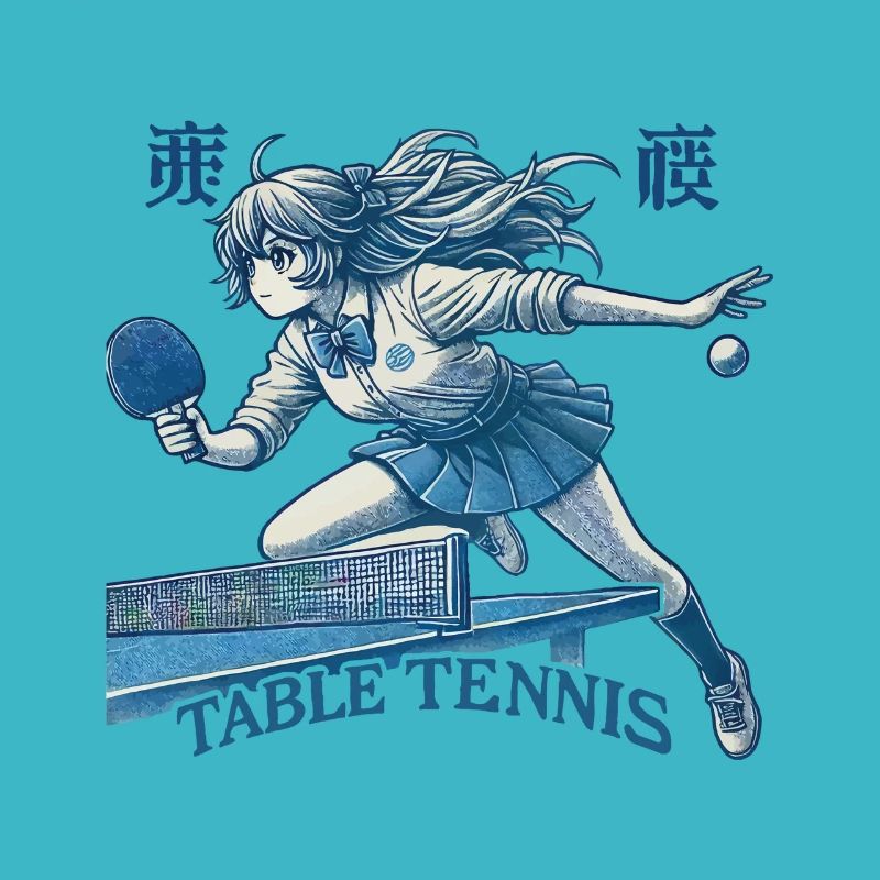 Anime Rétro Tennis de Table Aventure