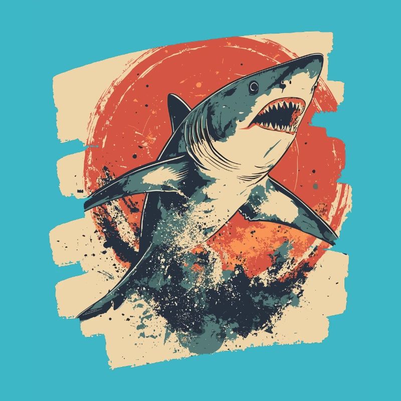 Requin rétro