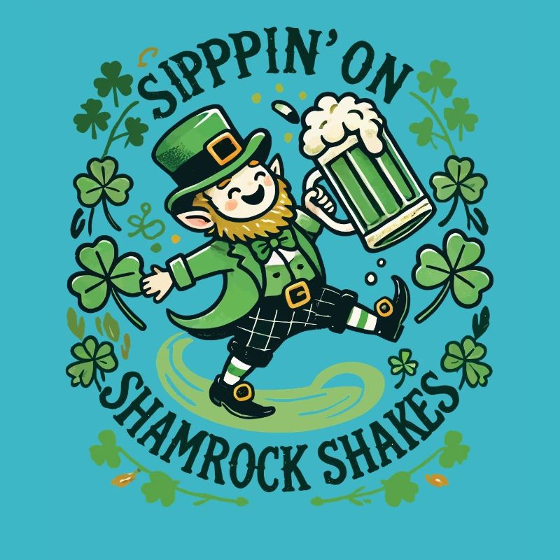 Sippin' On Shamrock Shakes St. Patrick's Day Joy