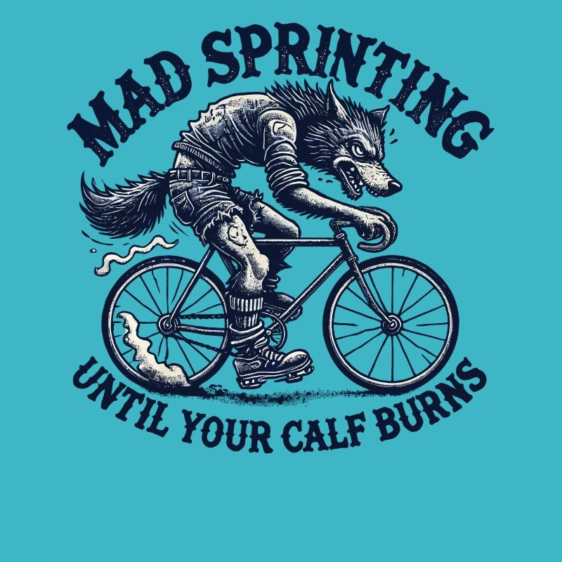 Fahrrad Mad Sprinting Until Your Calf Burns